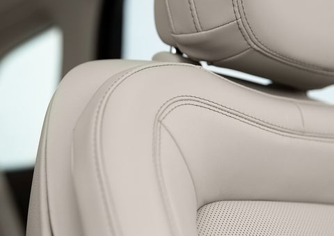 Fine craftsmanship is shown through a detailed image of front-seat stitching. | Pilson Lincoln in Mattoon IL