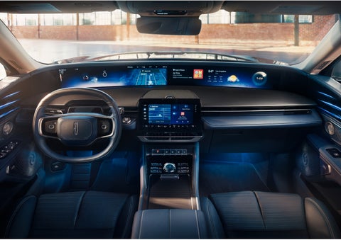 The panoramic display is shown in a 2024 Lincoln Nautilus® SUV. | Pilson Lincoln in Mattoon IL